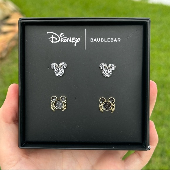 BaubleBar Jewelry - Disney Baublebar Halloween studs! Mickey spider studs